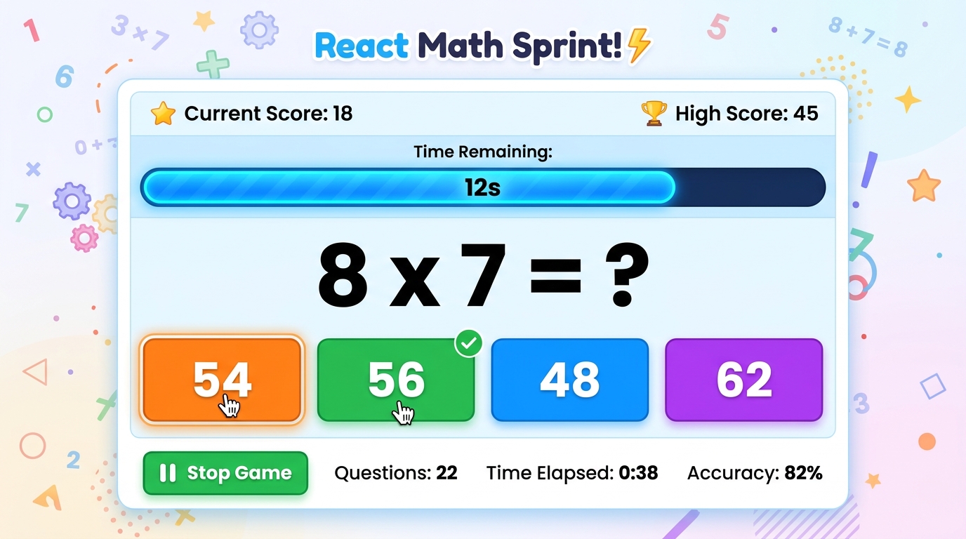 Interactive Math Game
